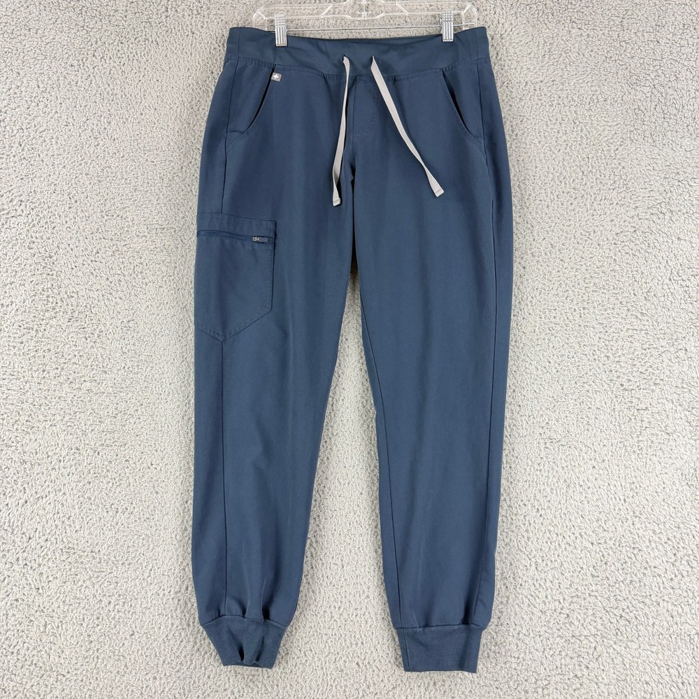 FIGS Technical Collection Scrub Pants Womens M Blue Jogger Stretch W18SW2005